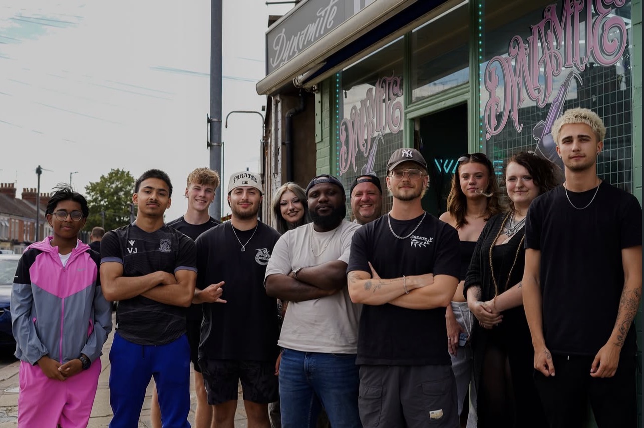 The Create Coffee community outside 17 St Leonards Road
